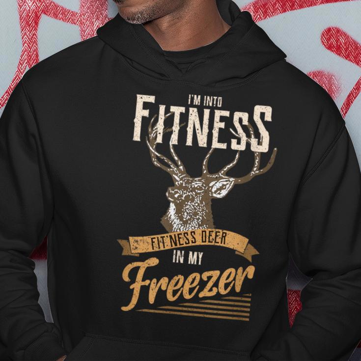 Whitetail Buck Deer Hunting Season I'm Into Fitness Hoodie Unique Gifts