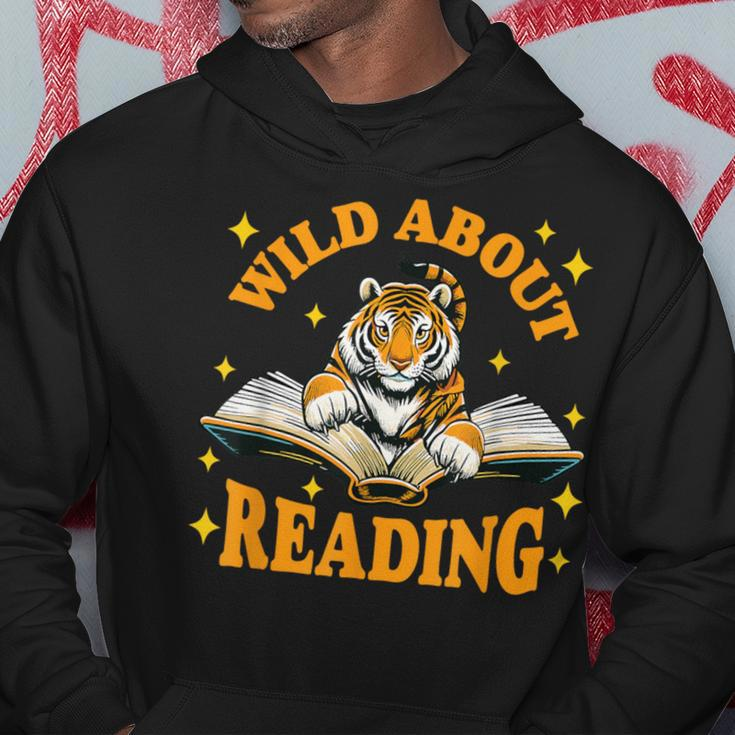 Wild About Reading Tiger For Teachers & Students Hoodie Unique Gifts