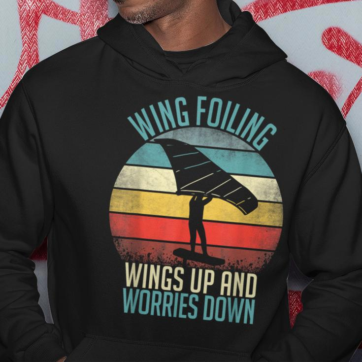 Wing-Foil Wing Surf Wingfoiling Hydrofoil Foilboarding Kapuzenpullover Lustige Geschenke