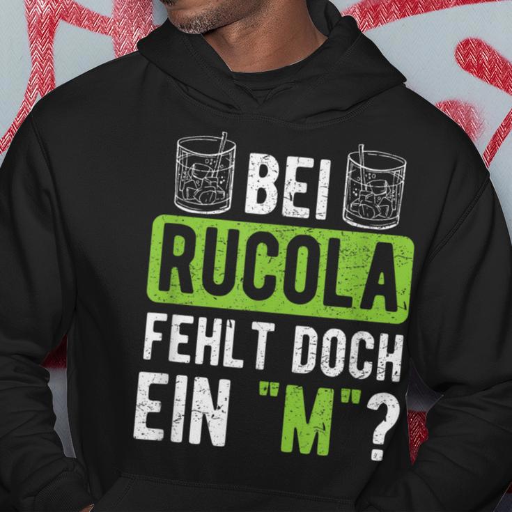 Witziges Spruch Hoodie - Fehlt bei Rucola ein M?”, Humorvolles Mode Lustige Geschenke