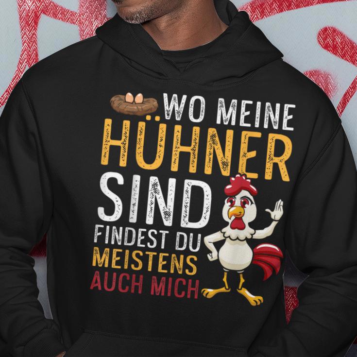 Wo Meine Hühner Sind Bin Auch Ich Iges Hennen Hoodie Lustige Geschenke