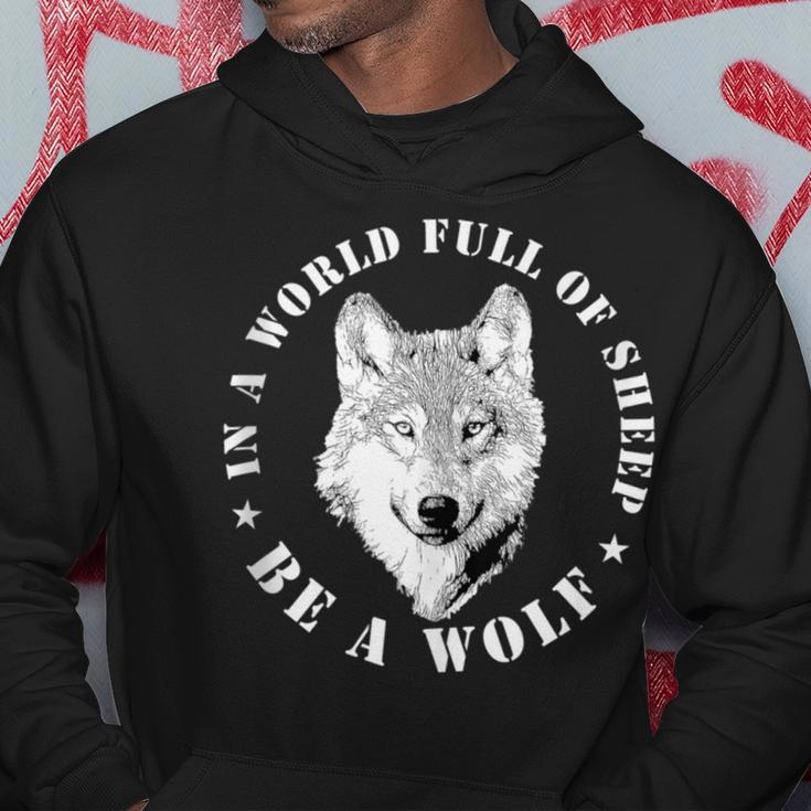 Wolves Inspiration Quote Wolf Leader Wolve Motivation Hoodie Unique Gifts