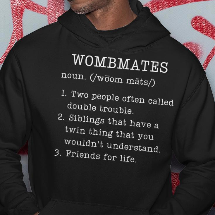 Wombmates Definition For Adult Twins Brothers Sisters Hoodie Unique Gifts
