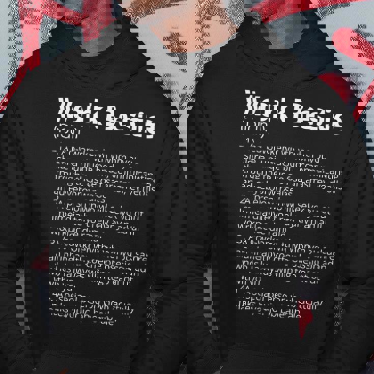 Work Bestie Definition Description Sudadera Regalos divertidos