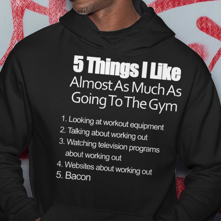 Working Out At Gym & Bacon Hoodie Unique Gifts