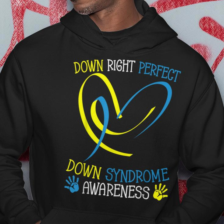 World Down Syndrome Awareness Day Down Right Perfect Hoodie Unique Gifts
