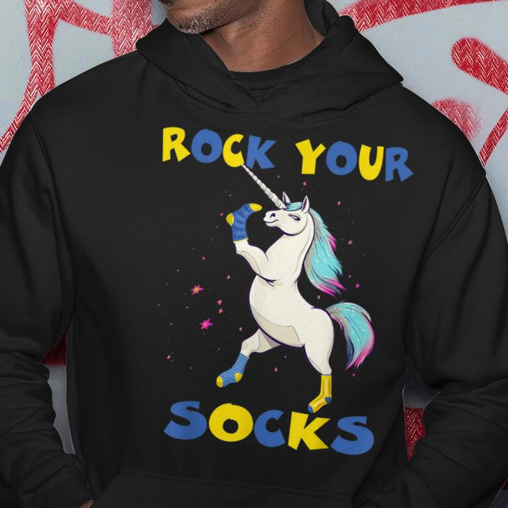 World Down Syndrome Day Rock Your Socks Unicorn Hoodie Personalized Gifts