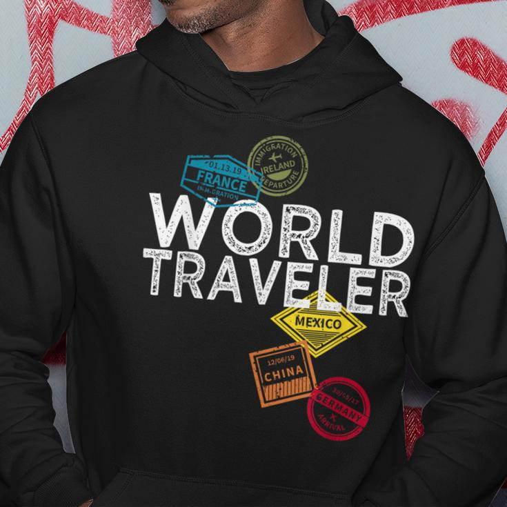World Traveler Passport Stamp For And Women Hoodie Unique Gifts