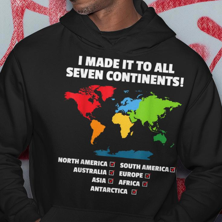 World Traveler Seven Continents 7 Continents Club White Hoodie Unique Gifts