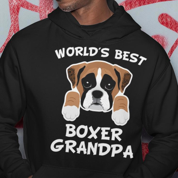 World's Best Boxer Grandpa Dog Granddog Hoodie Unique Gifts