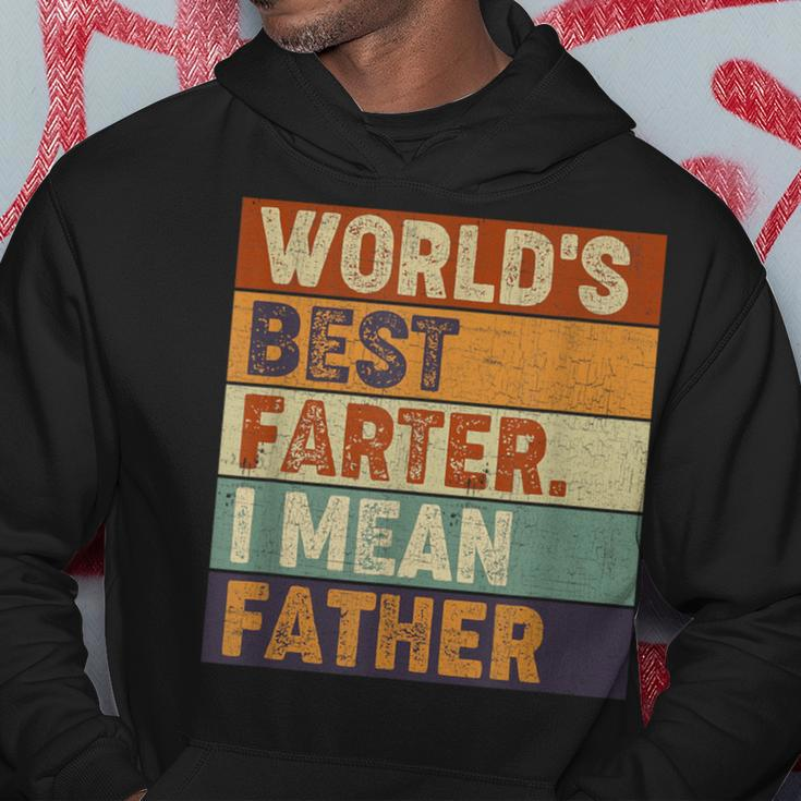 World's Best Farter I Mean FatherFathers Day Hoodie Funny Gifts