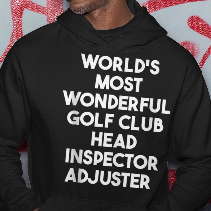 World's Most Wonderful Golf Club Head Inspector Adjuster Hoodie Unique Gifts