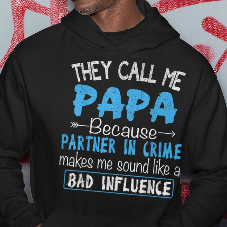 They Call Me Papa Partner In Crime Dad Fathers Day Family Hoodie Unique Gifts