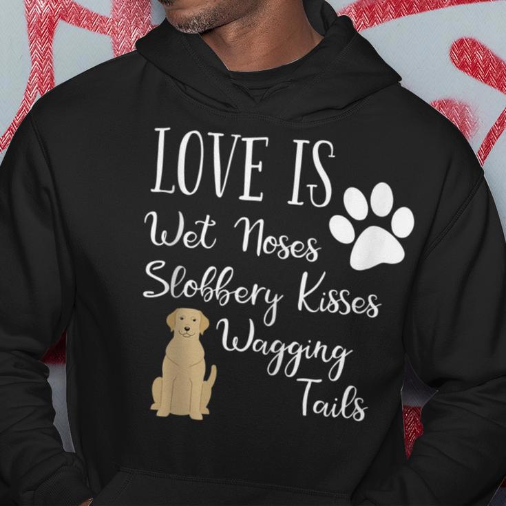 Yellow Labrador Retriever Dog Love Lab Drawing Saying Hoodie Unique Gifts