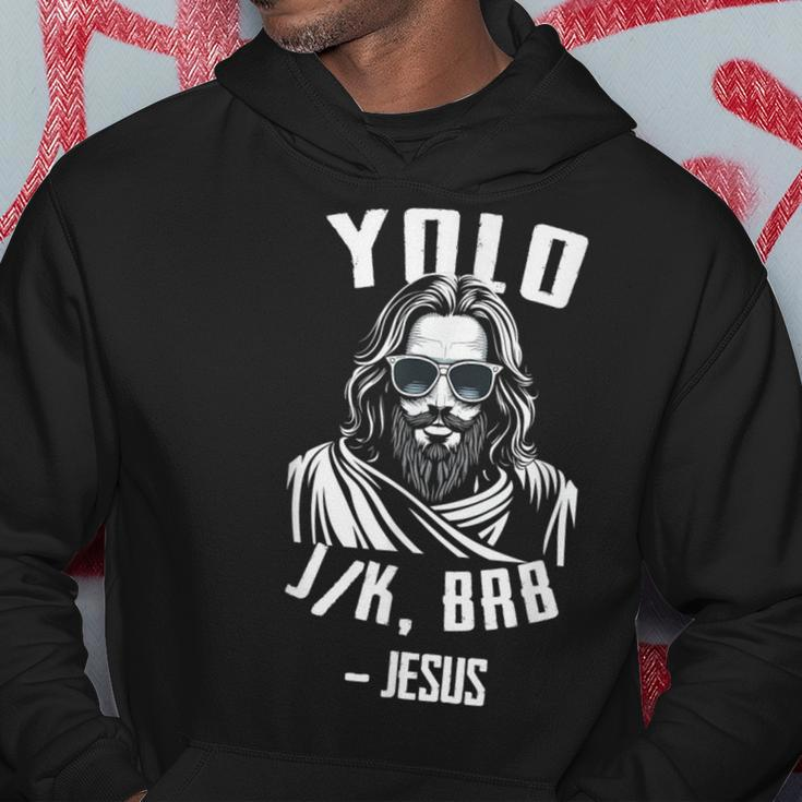 Yolo Jk Brb Jesus Easter Day Bible Vintage Christian Hoodie Unique Gifts