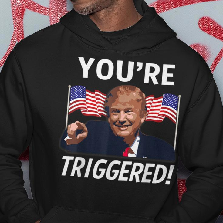You're Triggered Donald Trump Meme Safe Space Flag Hoodie Unique Gifts