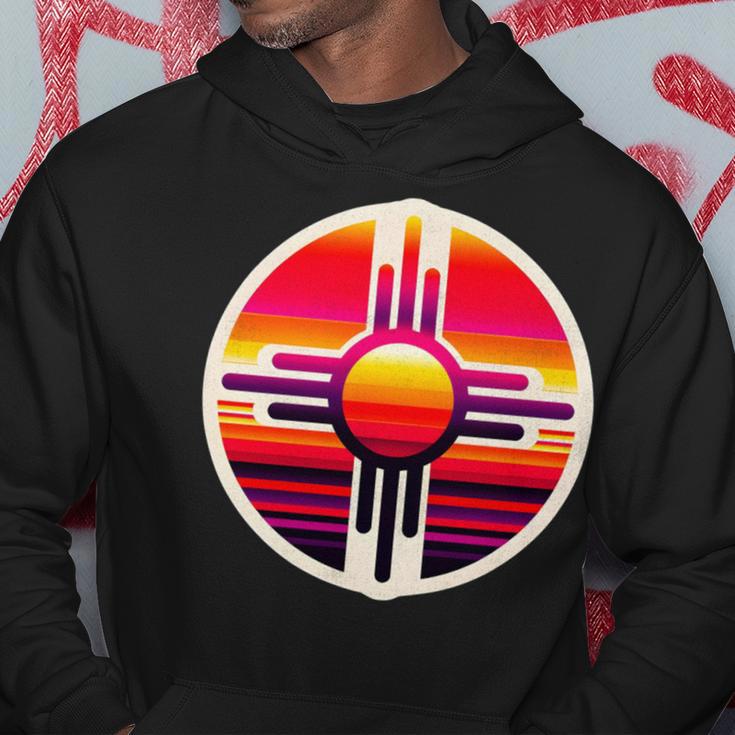 Zia-Symbol Im Retromodernenintage-Stil Im Bundesstaat New Mexico Hoodie Lustige Geschenke