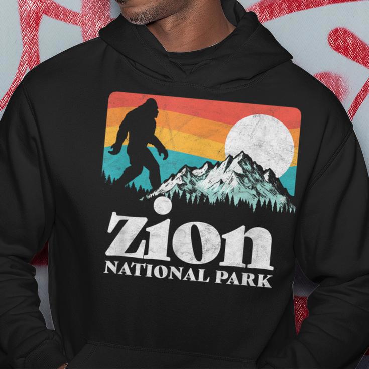 Zion National Park Utah Bigfoot Mountains Hoodie Unique Gifts