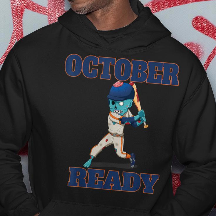 Zombie Baseball Player October ReadyBoys Hoodie Unique Gifts