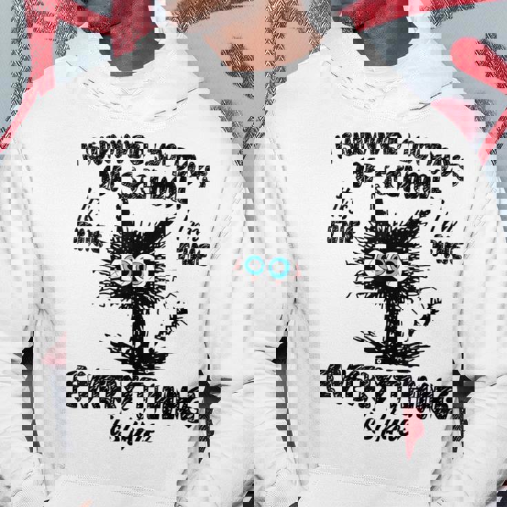 100 Days Of School It's Fine I'm Fine Everything Is Fine Hoodie Unique Gifts