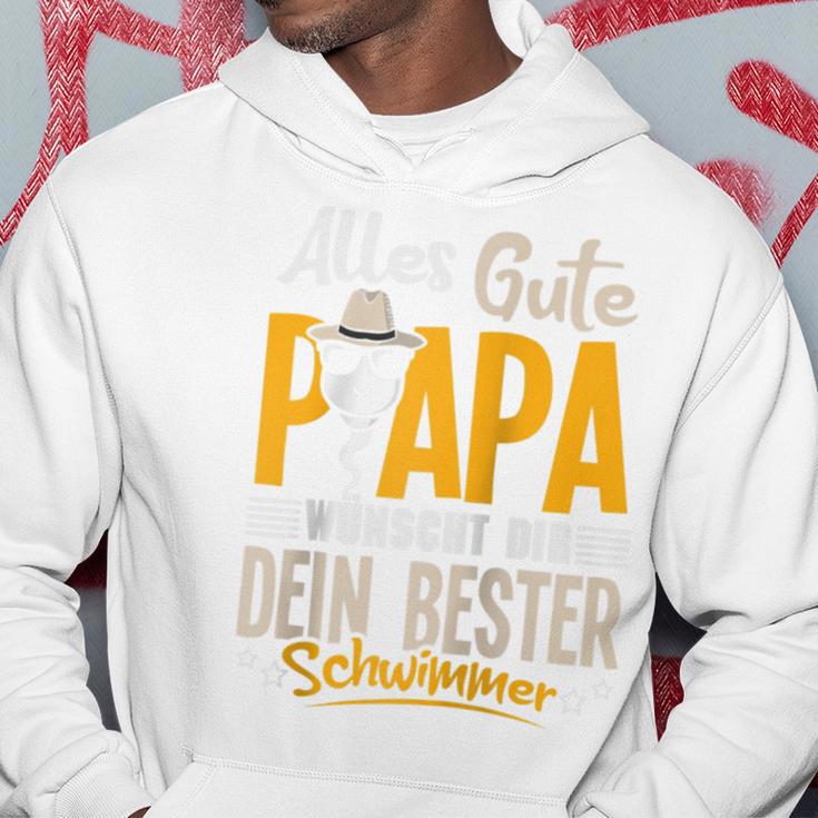 Alles Gute Papa Dein Bester Schwimmer -Ater Papaatertag Raglan Kapuzenpullover Lustige Geschenke