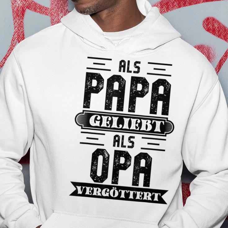 Als Papa Geliebt Als Opaergöttert Grossvater Sprüche Kapuzenpullover Lustige Geschenke