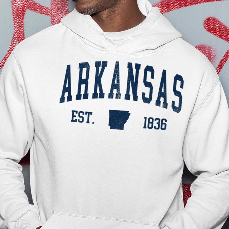 Arkansas Map 1836 Vintage Souvenirs Arkansas Hoodie Unique Gifts