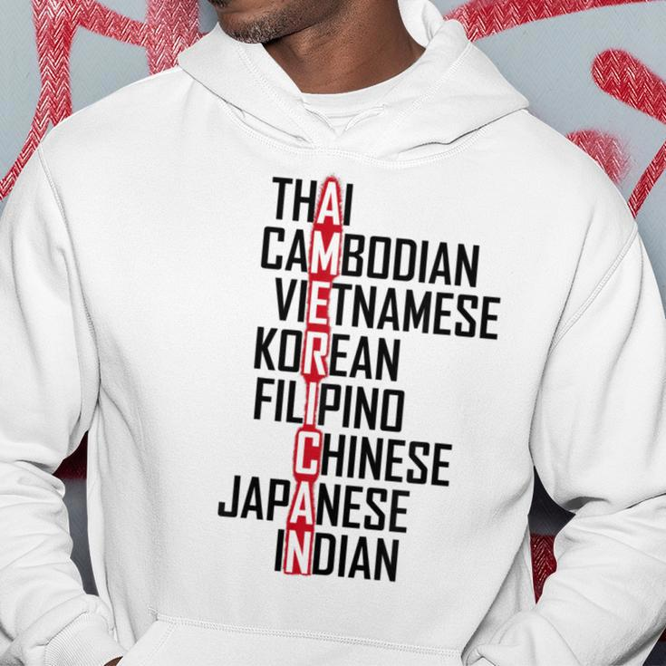 Asian American Pride We Are All Americans Distressed Hoodie Unique Gifts