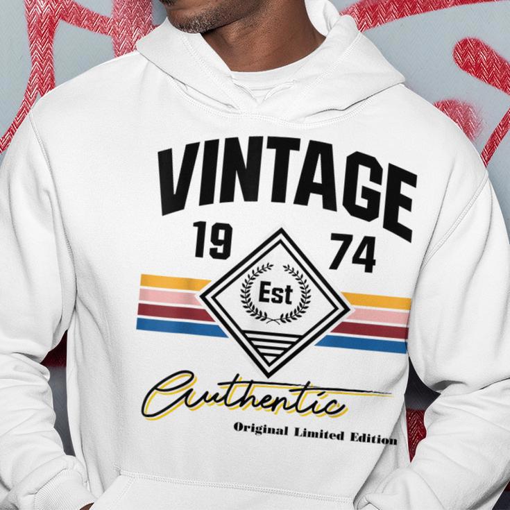 Authentic Vintage 1974 50Th Birthday For Men Hoodie Unique Gifts