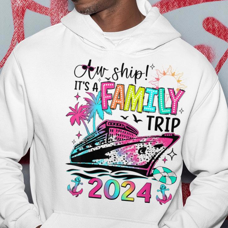 Aw Ship It's A Family Trip 2024 Matching Summer Cruise Hoodie - Monsterry