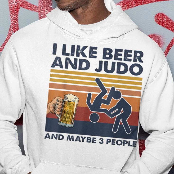 I Like Beer And Judo And Maybe 3 People Retro Vintage Hoodie Unique Gifts