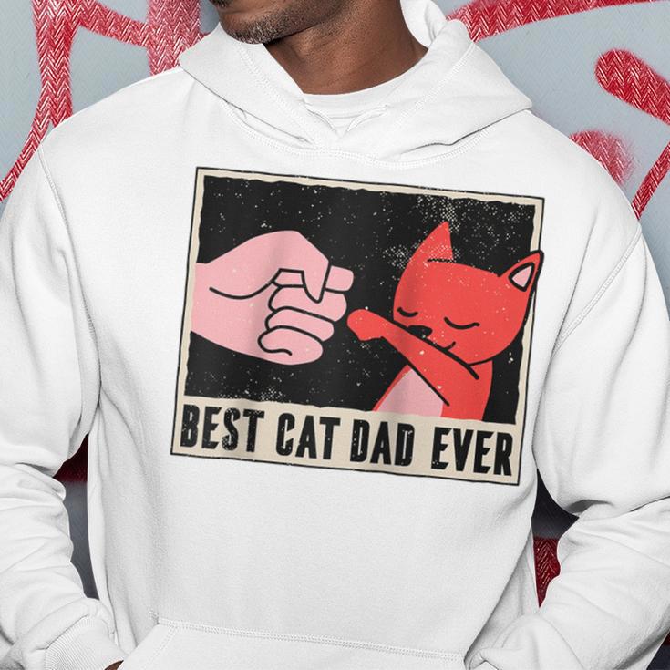 Bester Katzen Papa Tierliebe Raglan Kapuzenpullover Lustige Geschenke