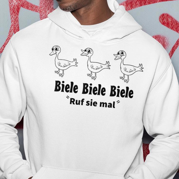 Biele Biele Biele White Hoodie Lustige Geschenke