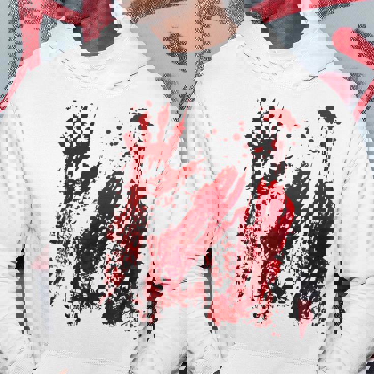 Bloody Red Hands Blood Splatter Zombie Outbreak Graphic Hoodie Personalized Gifts