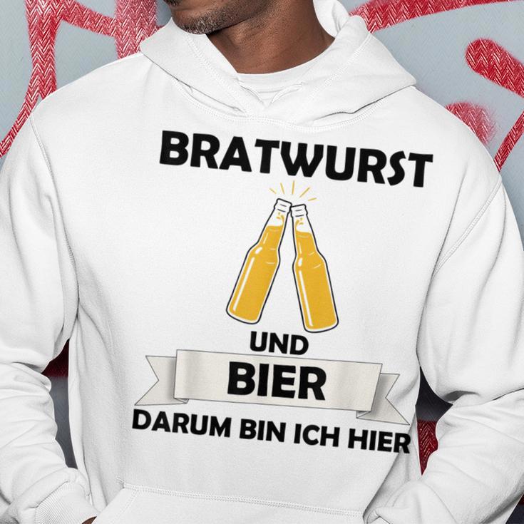 Bratwurst Und Bier Um Um Bin Ich Hier Hier Gray S Kapuzenpullover Lustige Geschenke