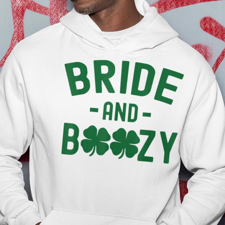 Bride And Boozy Irish St Patrick's Day Shamrocks Hoodie Personalized Gifts