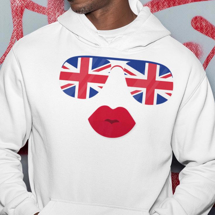 British Sunglasses Lips Flag United Kingdom Flags Uk Hoodie Unique Gifts