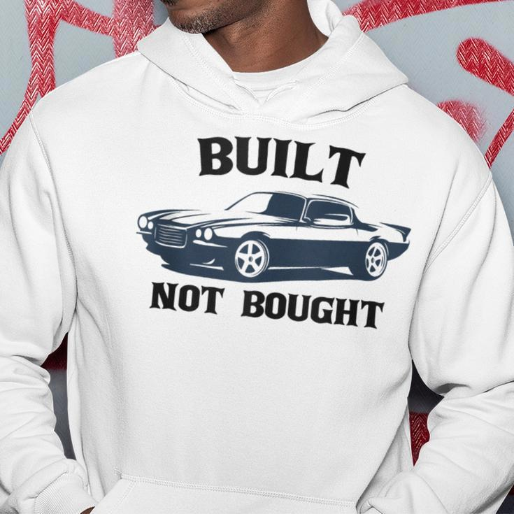 Built-Not-Bought Mechanical Muscle Cars Vintage Graphic Mens Hoodie Unique Gifts