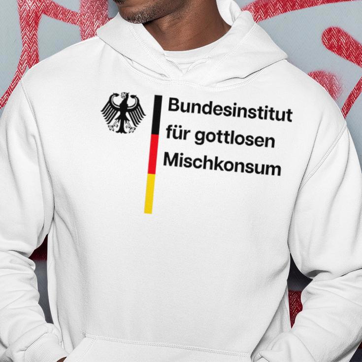 Bundesinstitut Für Gottlosen Mischkonsum Gottloser Ironie Hoodie Lustige Geschenke