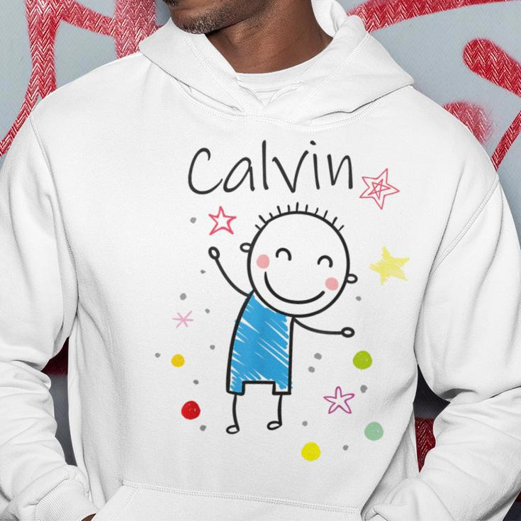 Cartoon Charakter Hoodie für Kinder, Calvin Design mit Sternen & Glitzer Lustige Geschenke