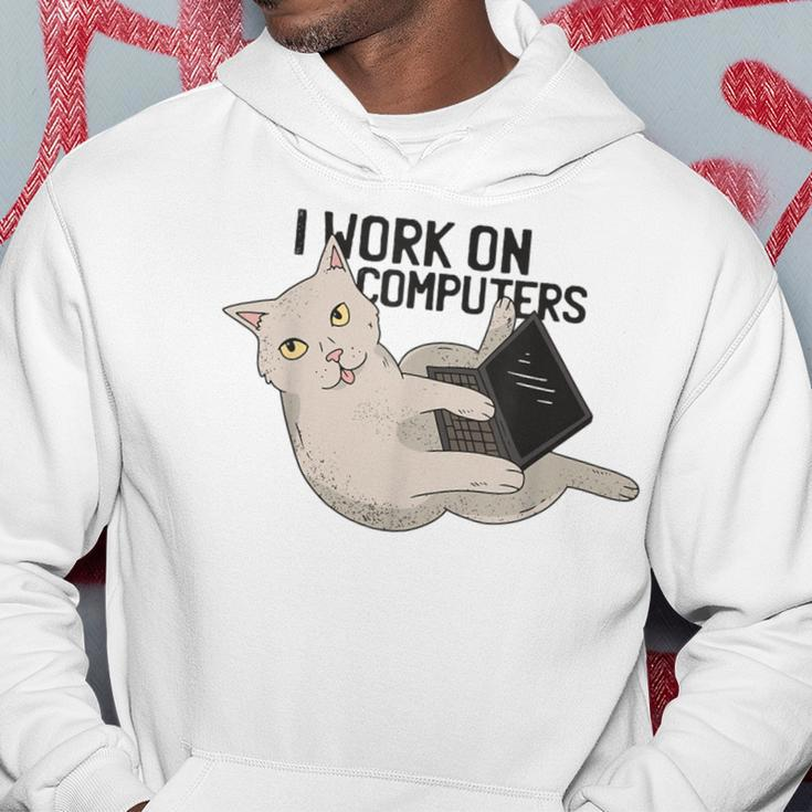 Cat Cat Kitten Programmer Computer Science Hoodie Lustige Geschenke