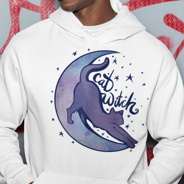 Cat Witch Moon Kitty Cats Purple Moonchild Hoodie Unique Gifts