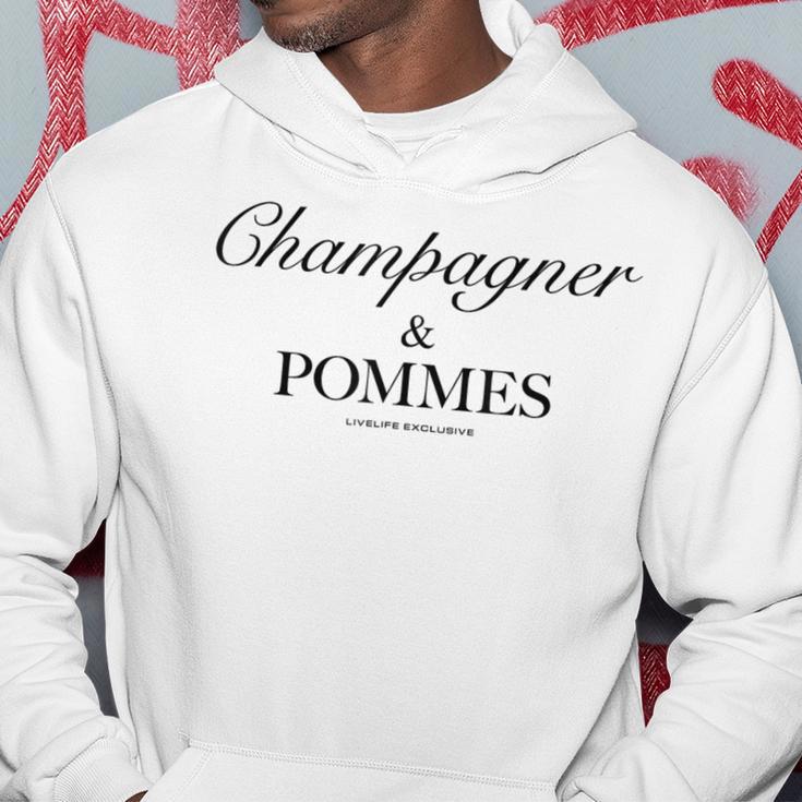 Champagner & Pommes X Livelife Liebe Champagne Frites Love Hoodie Lustige Geschenke