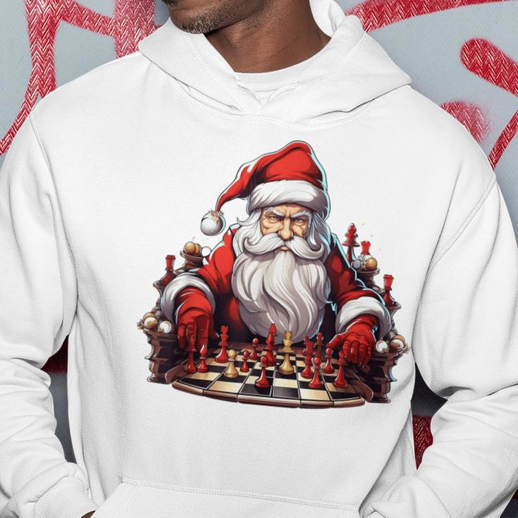 Chess Master Santa Christmas Chessboxing Chess Player Hoodie Funny Gifts
