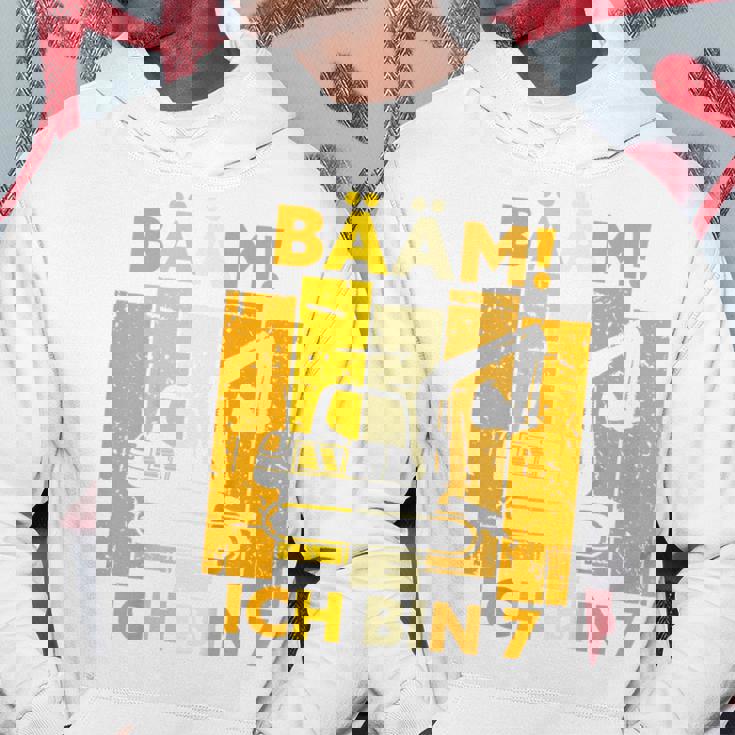 Children's Bäm Ich Bin 7 Sieben Jahre Boy 7Th Birthday Digger Hoodie Lustige Geschenke