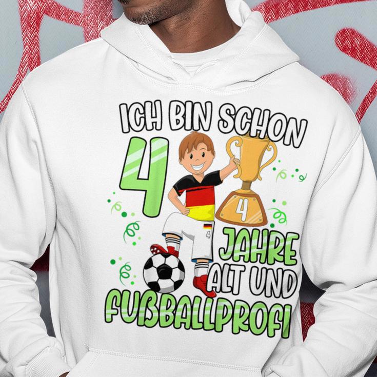 Children's Football Boy 4Th Birthday Ich Bin Schon 4 Jahre 80 Hoodie Lustige Geschenke