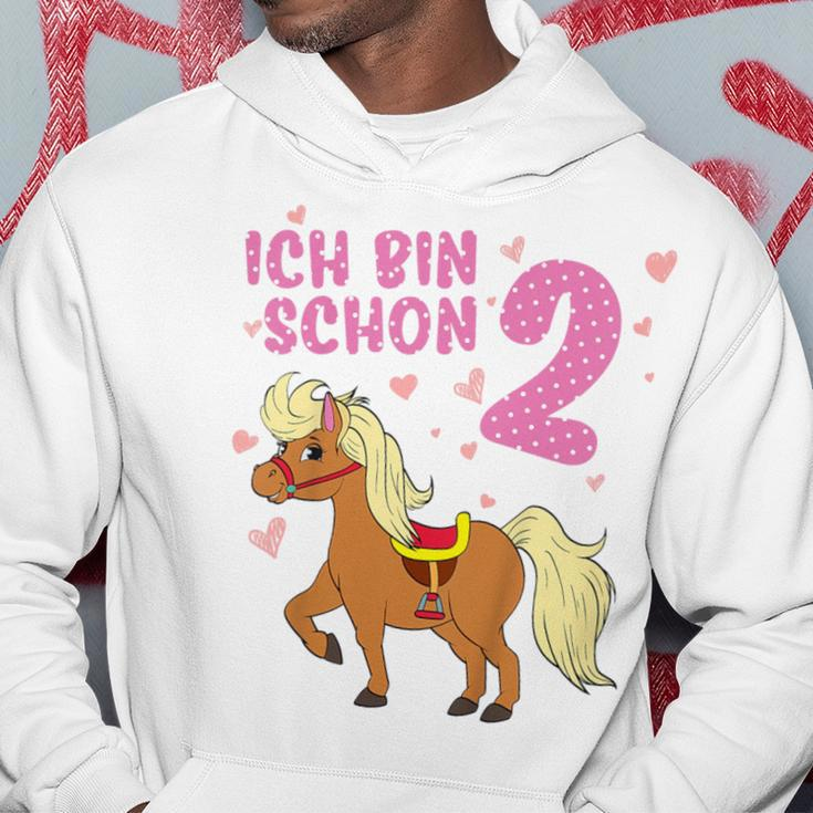 Children's Ich Bin Schon 2 Pferd Zwei Jahre Pony 2 Geburtstag Hoodie Lustige Geschenke
