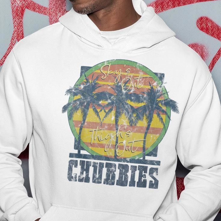 Chubbies Sky’S Out Thighs Out Vintage Retro Beach Hoodie Personalized Gifts
