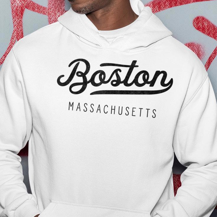 Classic Retro Vintage Boston Massachusetts Usa Hoodie Unique Gifts