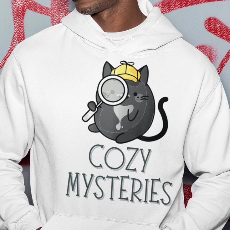 Cozy Mysteries Cute Cat Cozy Murder Mystery Cat Detective Hoodie Unique Gifts